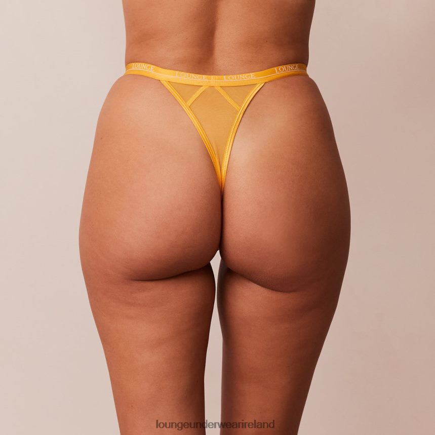 Lounge Underwear Women Blossom Thong F2H42Z735 Mustard